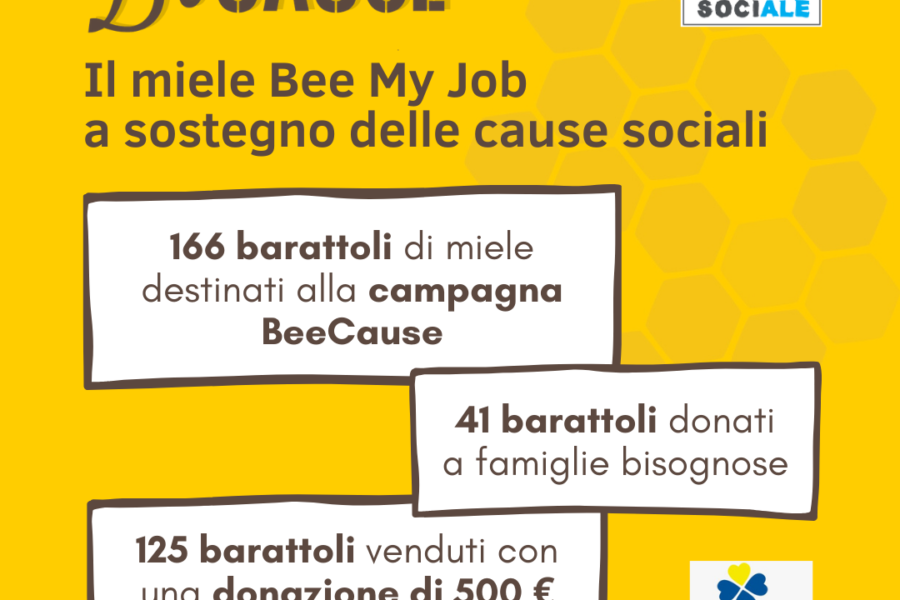 Gli aiuti solidali del miele Bee My Job